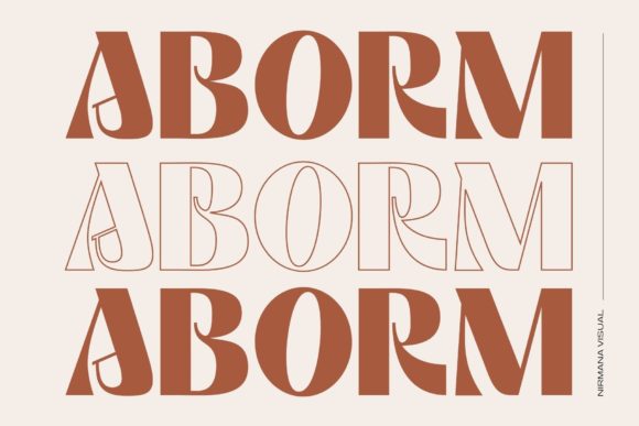 Aborm: A Modern Display Font