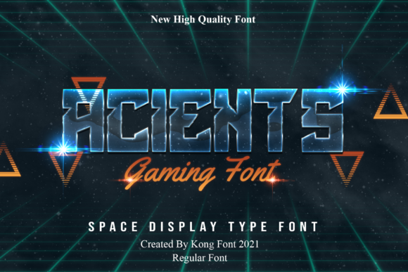 Acients: A Bold Display Font for Confident Branding