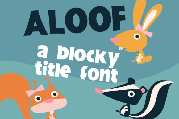 Aloof: A Bold Display Font for Creative Projects