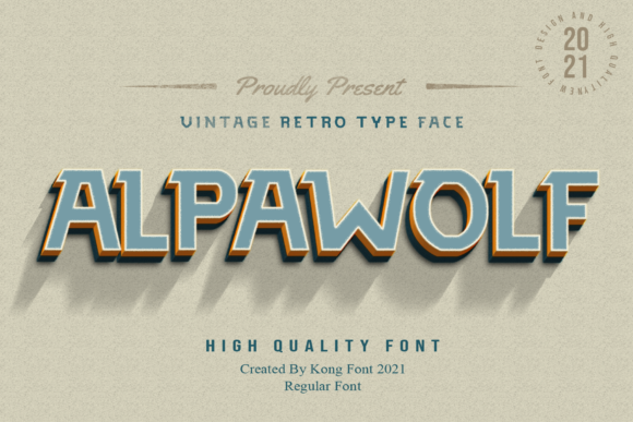Alpawolf: A Vintage Display Font for Editorial Impact