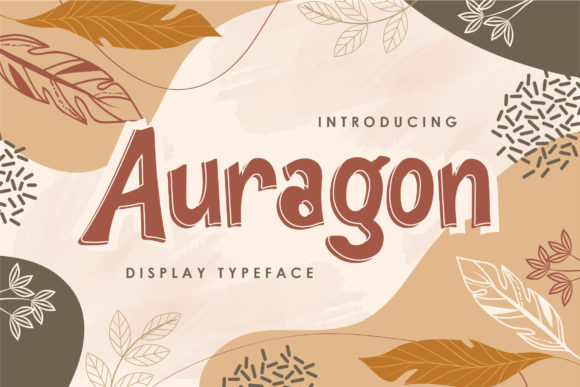 Auragon: A Chic Display Font for Handmade Creators