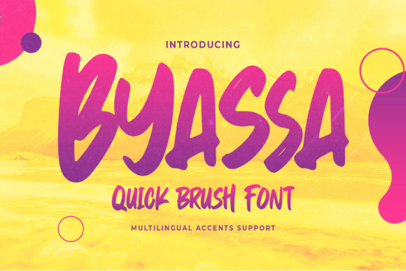Byassa: A Stylish Display Font