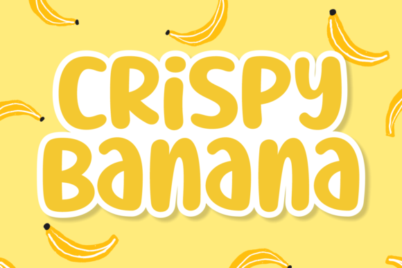 Crispy Banana: A Playful Display Font That Stands Out in Campaigns