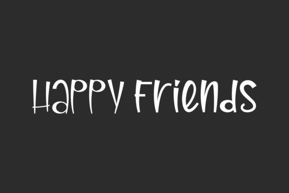 Happy Friends: A Friendly Display Font for Real Branding Work