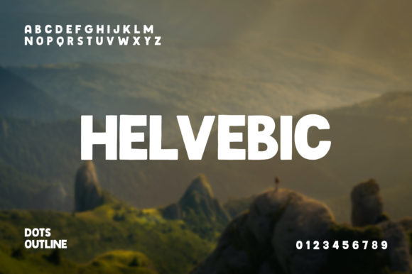 Helvebic: A Bold Display Font