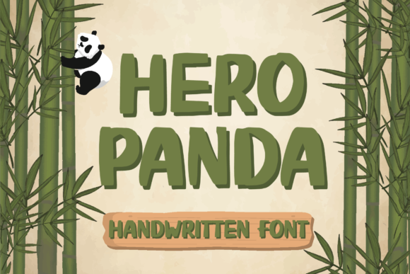 Hero Panda: A Bold Display Font