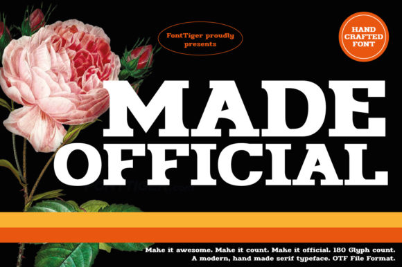 Made Official: A Bold Display Font That Builds Brand Confidence