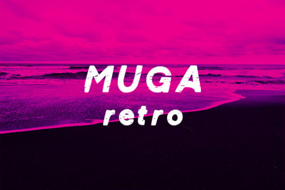 Muga Retro: A Bold Display Font That Anchors Digital Branding
