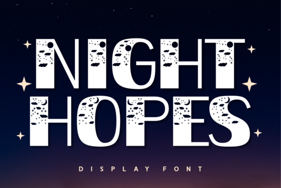Night Hopes: A Display Font That Anchors Night-Inspired Digital Branding