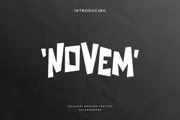 Novem: A Playful Display Font
