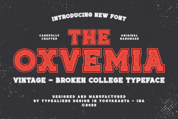 Oxvemia: A Vintage Display Font for Bold Branding