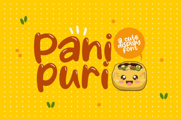 Panipuri: A Playful Display Font for Digital Branding