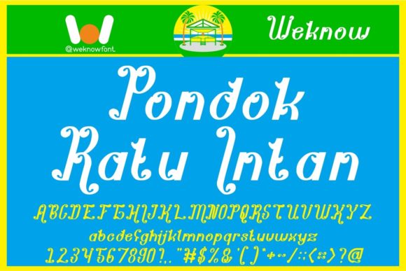Pondok Ratu Intan: A Display Font with Quiet Confidence