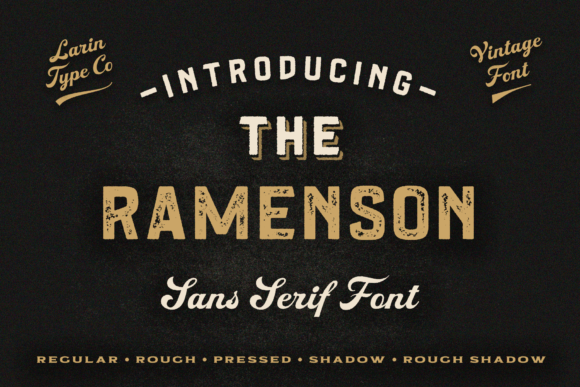 Ramenson: A Bold Display Font for Editorial Impact