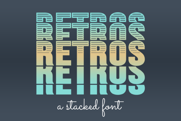Retros Font: A Display Typeface That Stops Scrolling