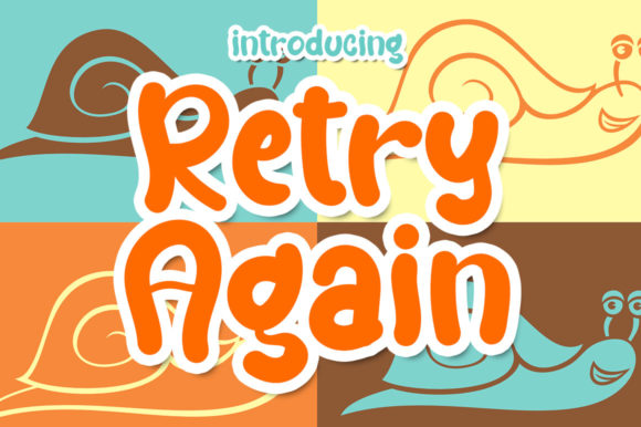 Retry Again Font for Editorial Design