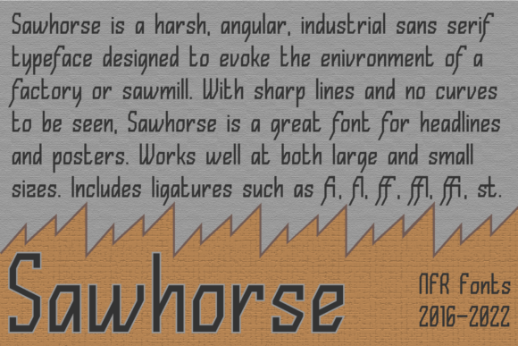 Sawhorse: A Bold Display Typeface for Digital Impact