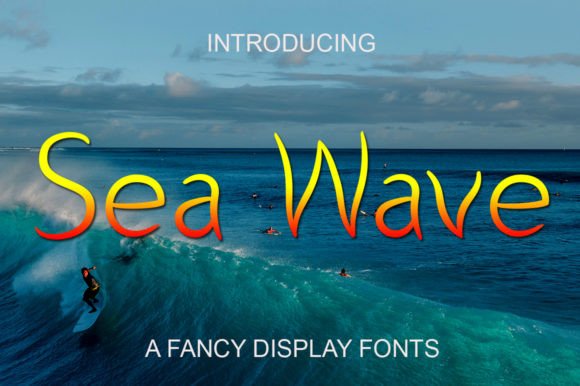Sea Wave Font for Creative Projects