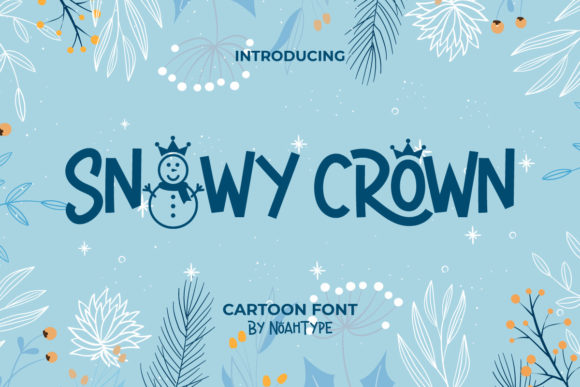 Snowy Crown: A Winter-Themed Display Font