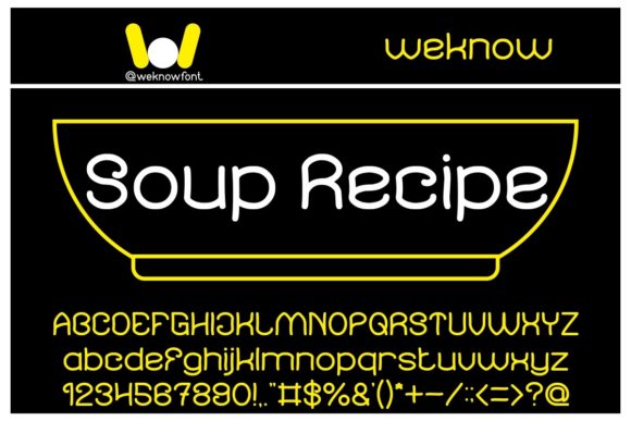 Soup Recipe: A Display Font That Adds Personality to Brand Identity