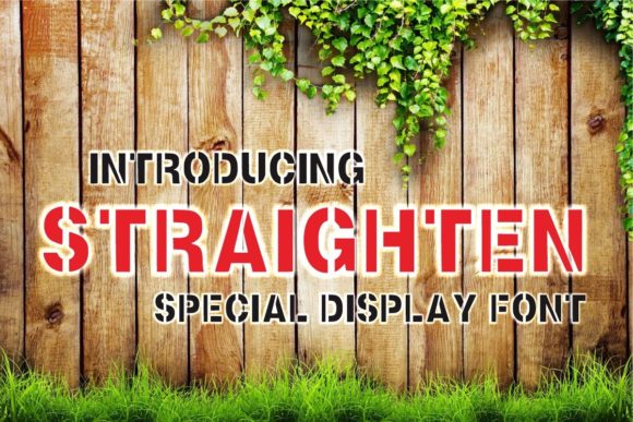Straighten: A Bold Display Font for Digital Marketing