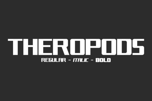 Theropods: A Bold Display Font That Commands Attention